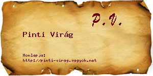 Pinti Virág névjegykártya